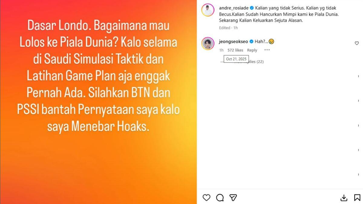 TIMNAS INDONESIA - Jeje ikut sedih setelah Alex Pastoor sebut Timnas Indonesia tak logis lolos ke Piala Dunia 2026.