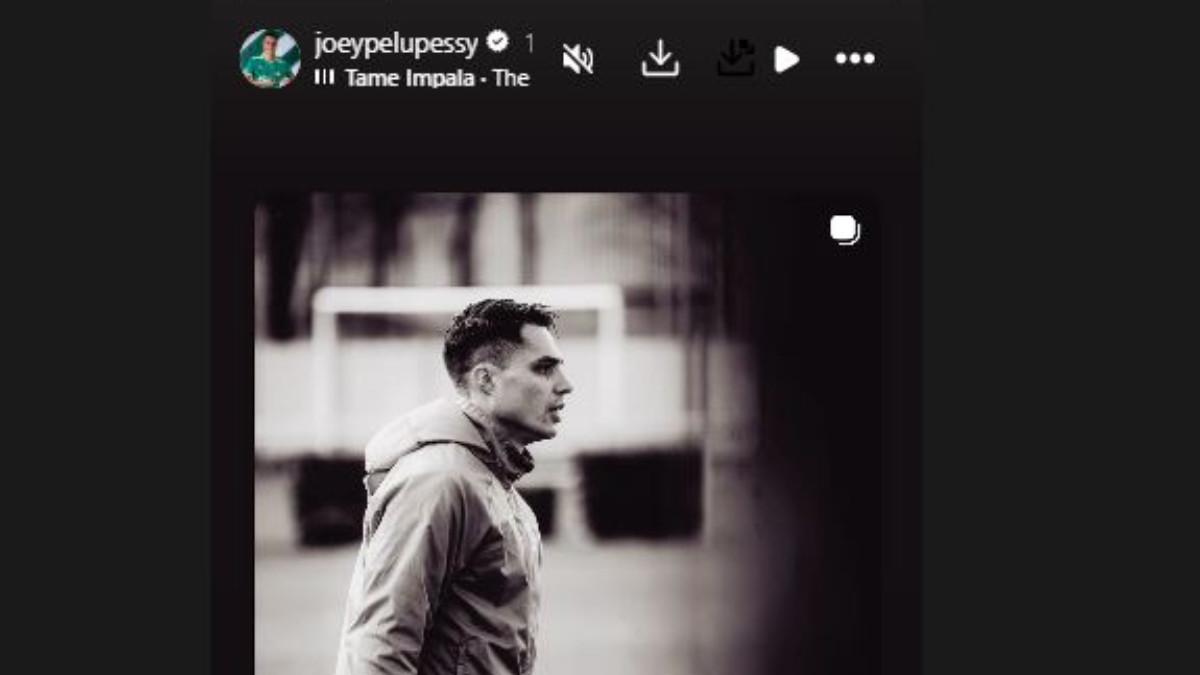 POTRET STORY JOEY PELUPESSY - Potret kode di unggahan Joey Pelupessy pada InstaStory pribadinya yang merepost postingan Lommel SK.