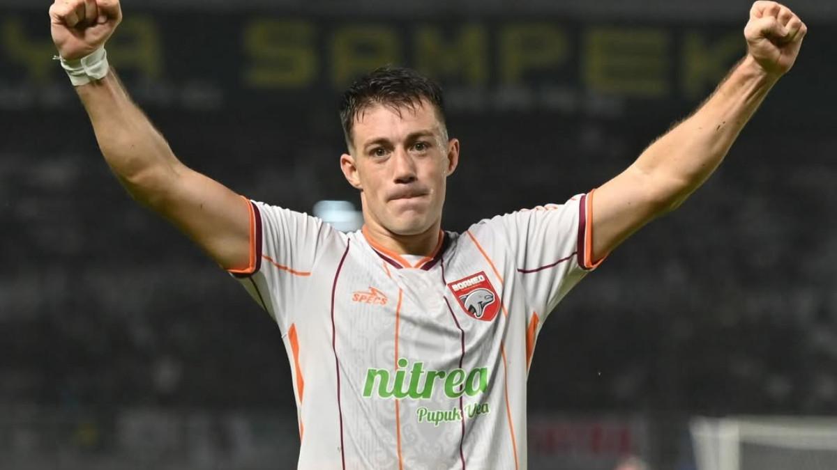 TRANSFER RUMOR - Foto Mariano Peralta berseragam Borneo FC. Mariano Peralta dirumorkan akan ditebus oleh Persib Bandung.