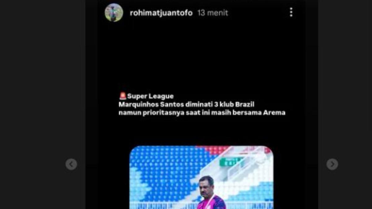 RUMOR - Isu Marquinhos Santos diminati tiga tim Brasil pada awal musim 2025/2026.