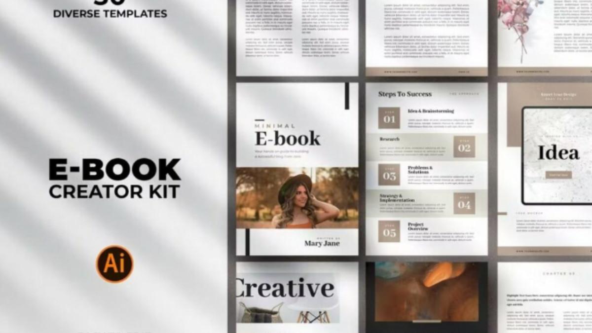 PRODUK DIGITAL-Gambar template e-book sebagai produk digital hasil UMK,diakses pada desainae.com, Sabtu (25/10/25).