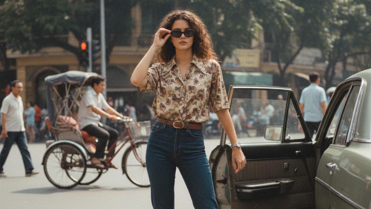 PROMPT AI RETRO - Gambar ini dibuat dengan prompt Gemini AI bertema gaya reto tahun 90 an.