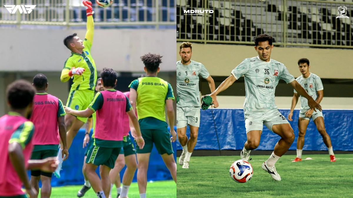 SEDANG BERLANGSUNG Live Streaming PSBS Biak Vs Madura United, Cek Link Live Scorenya