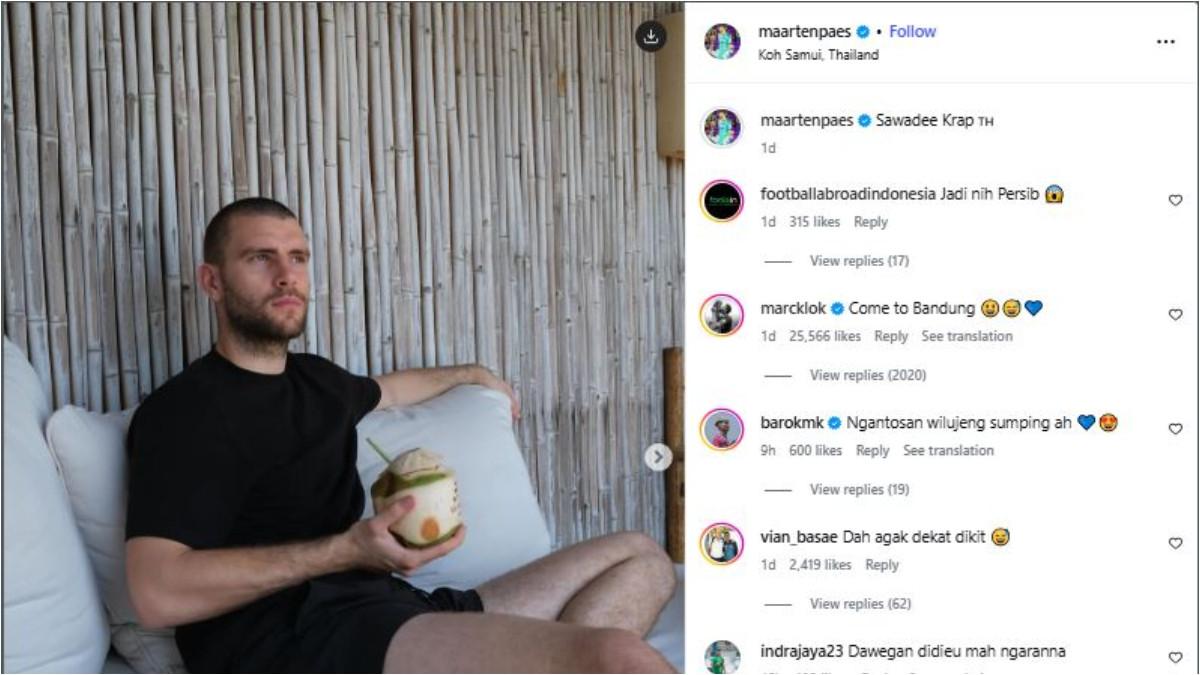 KOMENTAR KLOK - Kode Klok di tengah rumor Maarten Paes ke Persib Bandung yang langsung diserbu Bobotoh.