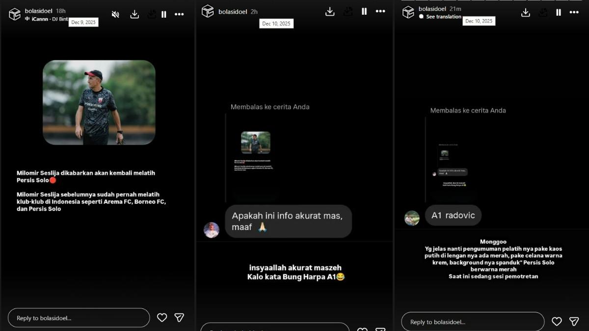 CALON PELATIH PERSIS SOLO - Persis Solo kabarnya akan mendatangkan Milomir Seslija.