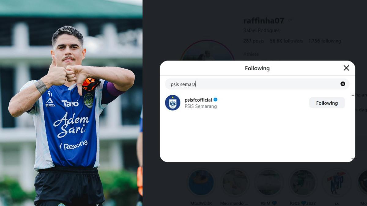 BURSA TRANSFER CHAMPIONSHIP - Rafinha, penyerang PSIM Yogyakarta kepergok mengikuti akun Instagram milik PSIS Semarang.