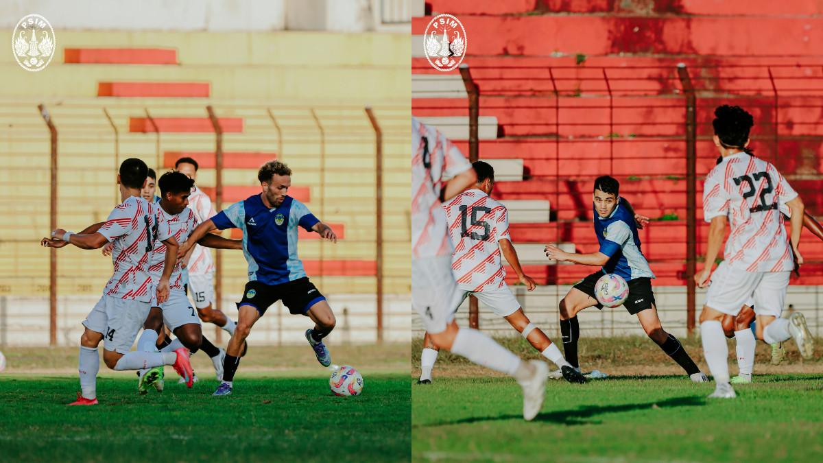 SKUAD PSIM - PSIM Yogyakarta saat latihan bareng Persis Solo, diunggah akun Instagram resmi klub, Minggu (20/7/2025)