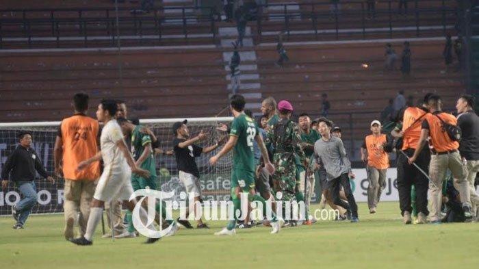 Laga Persebaya vs PSS Sleman dalam pekan ke-25 Liga 1 2019 di Stadion Gelora Bung Tomo Surabaya, Selasa (29/10/2019). Laga tersebut berakhir dengan skor 2-3 untuk kemenangan PSS Sleman. 