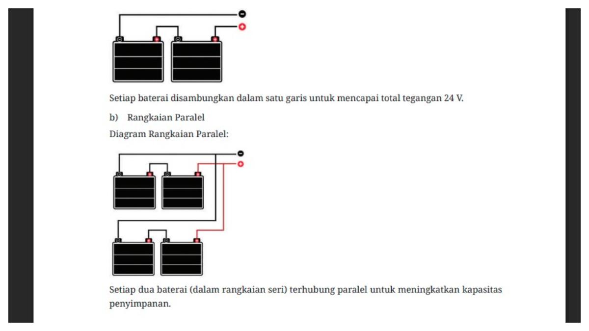 KUNCI JAWABAN - Inilah gambar baterai yang menjawab soal baian 4 poin A dan B mapel Teknik Energi Surya Hidro dan Angin