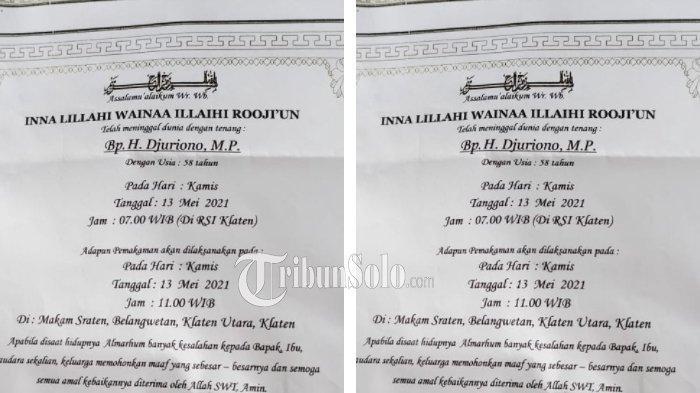 Ustaz Juriono Wafat saat Khotbah Salat Ied di Klaten, Sempat Jadi Imam lalu Ambruk di Mimbar