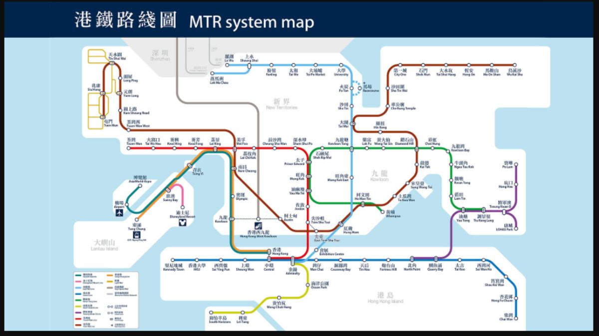 HONGKONG MRT MAP-Gambar peta MRT Hongkong yang menjadi jalur transportasi efisisen diakses pada discoverhongkong.com,Selasa(14/10/15).Negara dengan Transportasi Umum Terefisien di Dunia, Hong Kong & Jepang Jadi Panutan.