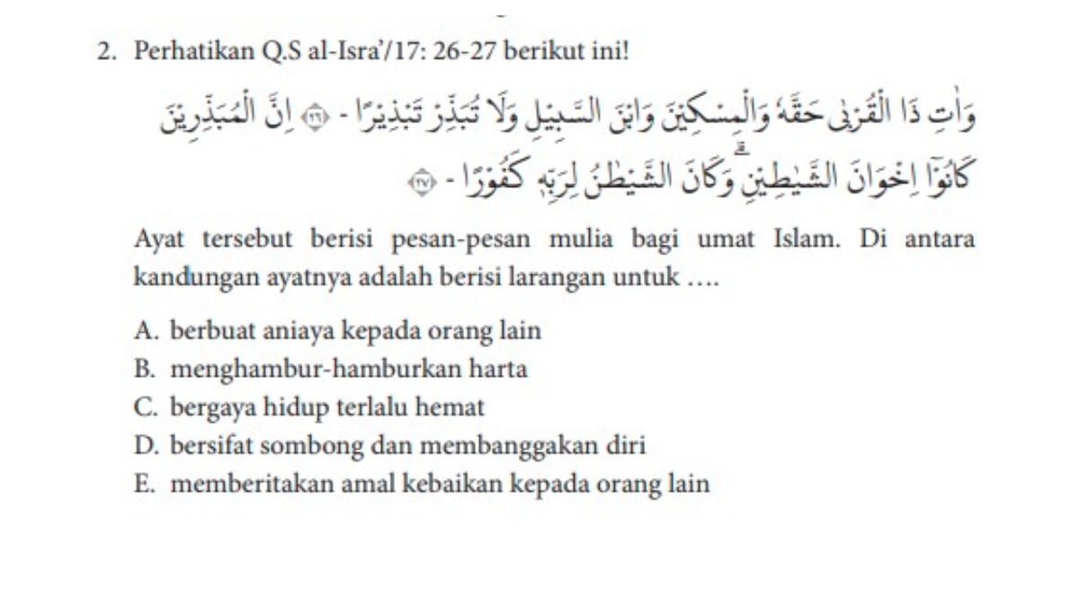 soal serta jawaban soal no 1
