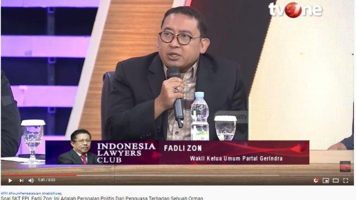 Tarik Ulur Penerbitan SKT FPI, Fadli Zon Singgung soal Islamophobia