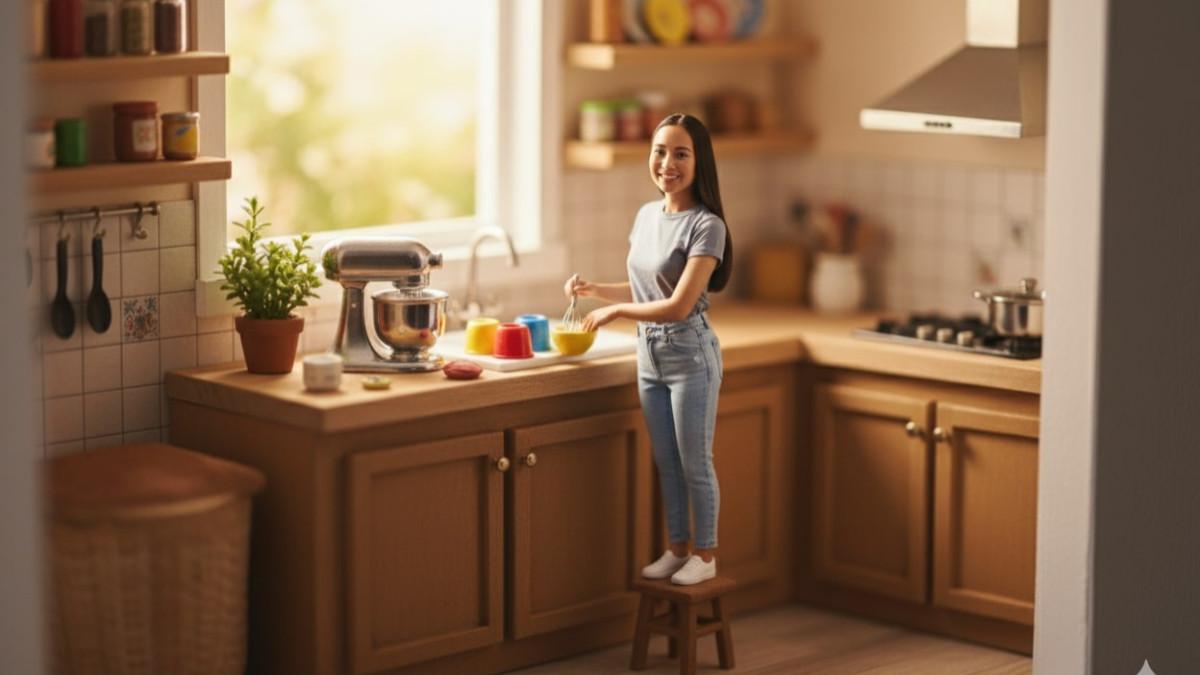 PROMPT FOTO AI - Prompt AI untuk edit foto jadi miniatur imut dan lucu.