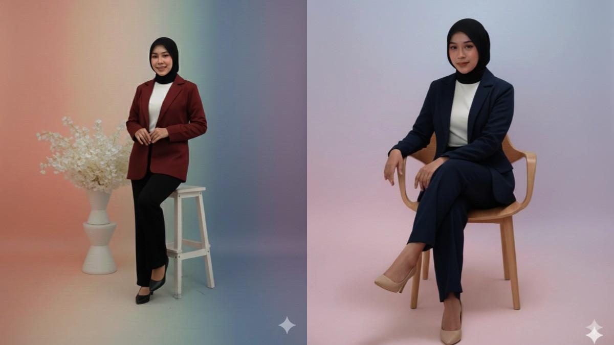 PROMPT GEMINI AI- Inilah 3 prompt Gemini AI  tema soft studio yang bisa ubah foto sederhana kamu jadi lebih elegan. Dibuat oleh Tribunwow.com dengan bantuan Gemini AI, diakses pada Senin (8/12/2025)