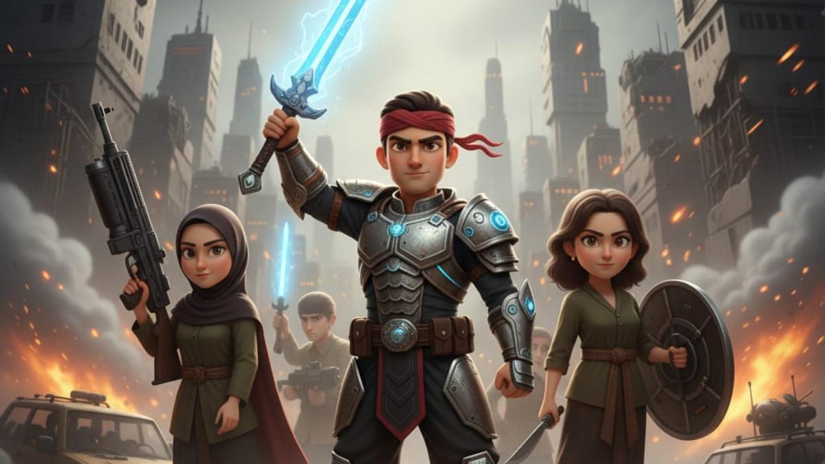 PROMPT GEMINI AI - Ilustrasi Hasil Prompt Gemini AI tema Pahlawan Masa depan.