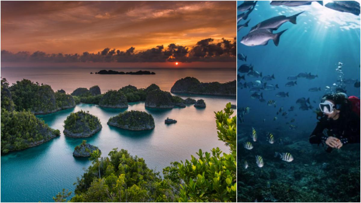 RAJA AMPAT-Gambar kepulauan Raja Ampat yang diakses pada laman tripadvisor.com,Rabu (14/10/25).Lima Kawasan Konservasi Laut Kelas Dunia di Indonesia.