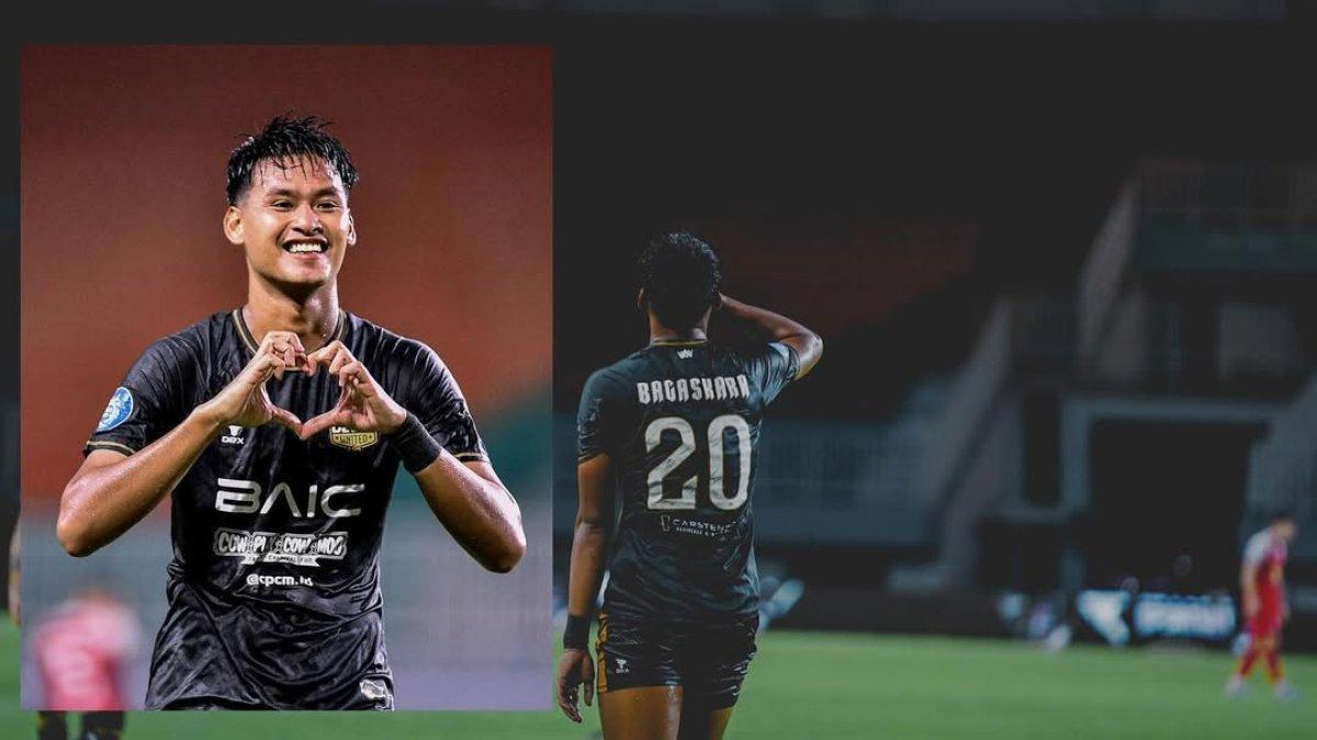 PROFIL PEMAIN - Selebrasi Septian Bagaskara saat bermain dengan timnya saat ini Dewa United FC.