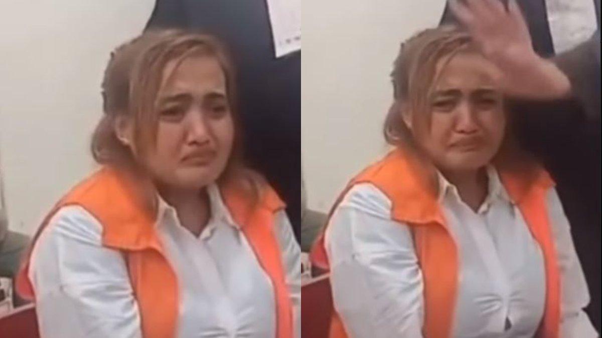 Viral TikToker Lina Mukherjee Nangis seusai Resmi Ditahan akibat Penistaan Agama, Ngaku Kangen Ibu