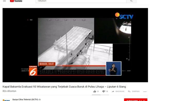 Video Proses Evakuasi 93 Turis Tiongkok yang Terjebak di Pulau Lihaga