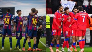 Foto-pemain-PSG-sedang-berselebrasi-kiri-dan-foto-pemain-Barcelona-sedang-berselebrasi-kanan.jpg