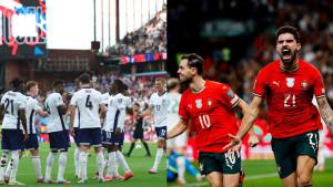 Foto-skuad-Timnas-Inggris-kiri-dan-Timnas-Portugal-kanan.jpg