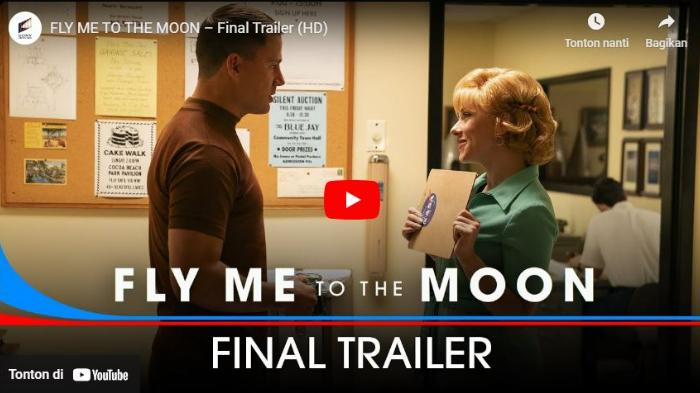 Sinopsis Film Fly Me to The Moon, Hubungan Asmara di Balik Kepalsuan Pendaratan Apollo 11 di Bulan