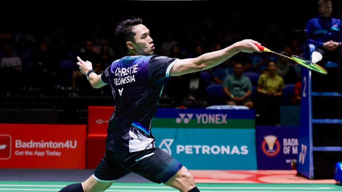 Hasil Badminton Asia Championship 2026: Jonathan Christie Takluk dari Wakil India di Babak 8 Besar