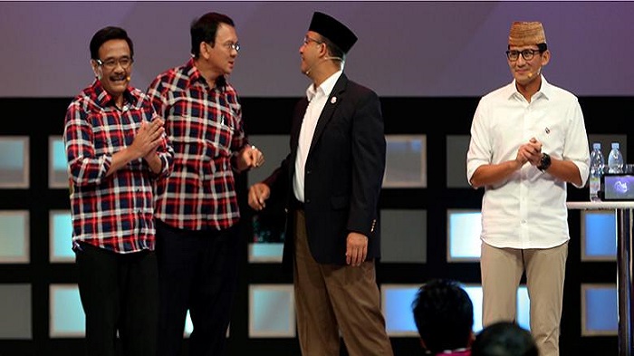 Elektabilitas Anies-Sandi dan Ahok-Djarot Menurut Survei 5 Lembaga, Siapa Unggul?