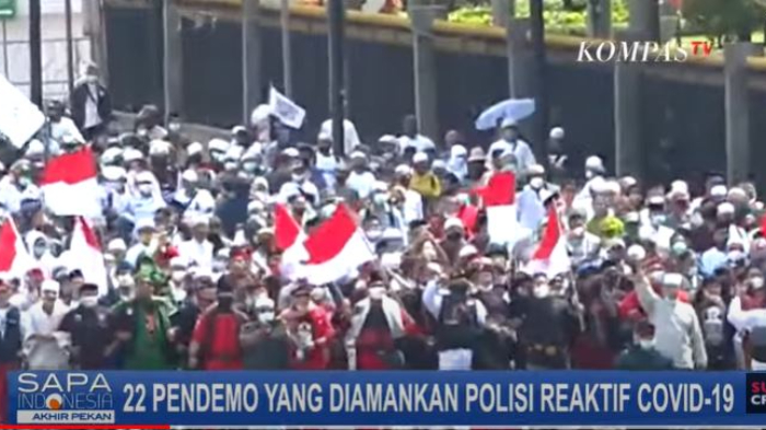 Buntut Aksi 1812 Simpatisan Habib Rizieq, 22 Orang Reaktif Covid-19, Ini Langkah Polisi Selanjutnya