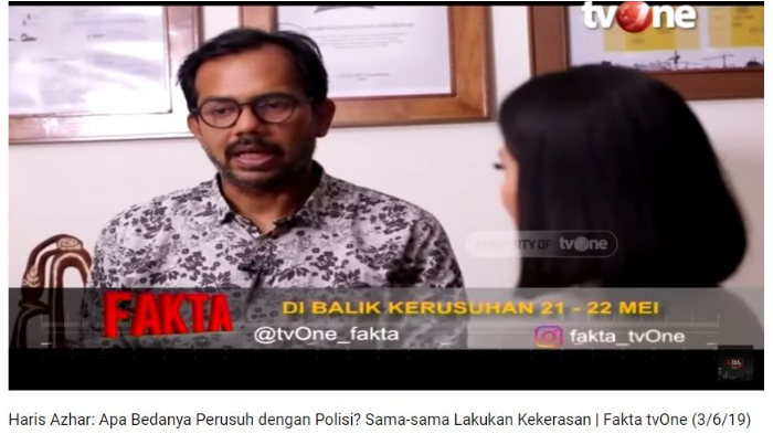 Sebut Negara Tak Hadir Tangani Kerusuhan Aksi 21-22 Mei, Haris Azhar: Yang Muncul Malah Gubernur DKI