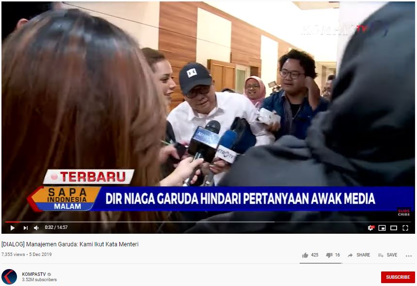 Reaksi Para Petinggi Garuda Indonesia saat Dimintai Keterangan soal Pencopotan Dirut Ari Askhara