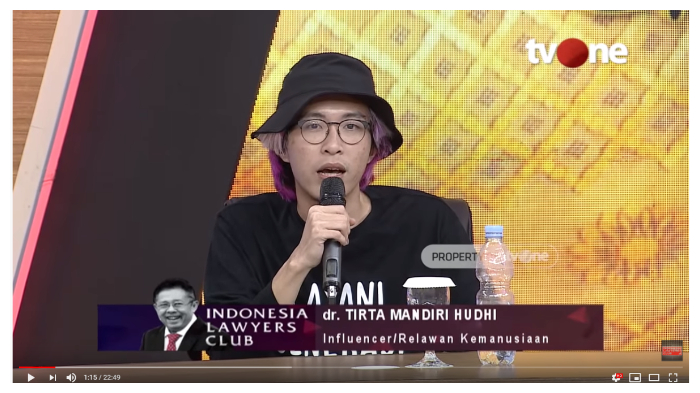 Di ILC, Dokter Tirta Sindir Penimbun Masker saat Wabah Corona: Kalau Nggak Beli Teman Saya Bisa Mati