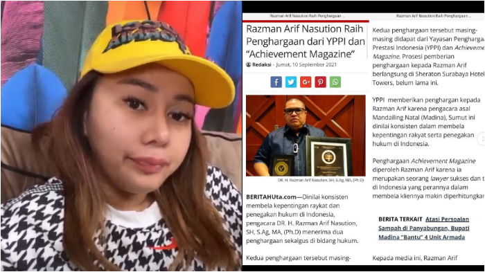 Razman Nasution Menang Penghargaan Pengacara Tersukses, Denise Chariesta: Gak Mungkin Beli Kan?