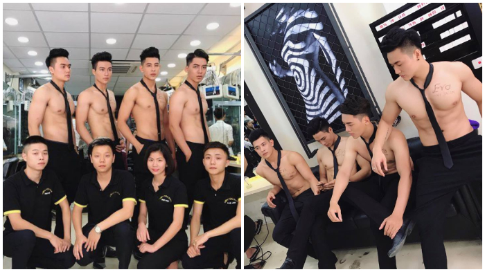 Bikin Merem Melek! Salon Ini Tawarkan Hairstylist Tampan Bertelanjang Dada