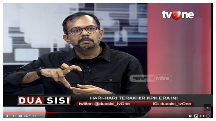 Blak-blakan Kritisi Dewas KPK, Haris Azhar: Mencengkram Gedung KPK tapi Kupingnya sampai ke Istana