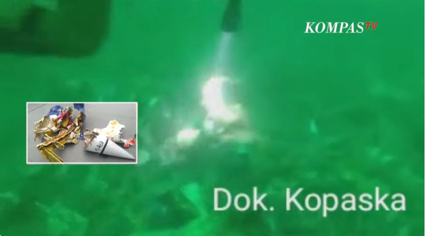 Lihat Penampakan Bawah Laut Lokasi Jatuhnya Sriwijaya Air SJ 182, Ditemukan Oksigen Milik Pilot