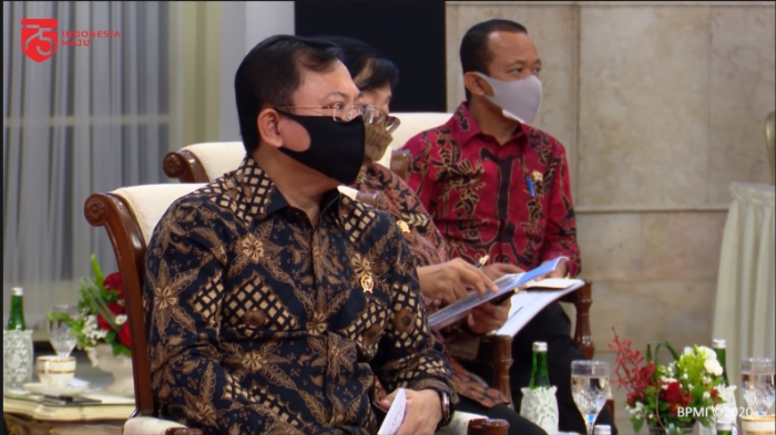 Reaksi Menteri Terawan saat Disindir soal Anggaran Covid-19 Tak Terpakai, Diam dan Tatap Jokowi