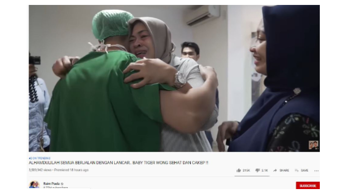 Ibu Mertua Teteskan Air Mata Lihat Cucunya Lahir, Baim Wong: Enggak Apa-apa Ma, Paula Juga Nangis