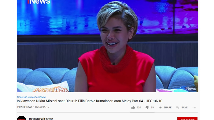 Pilih Barbie Kumalasari atau Rosa Meldianti, Begini Jawaban Nikita Mirzani sampai Dapat Sorakan