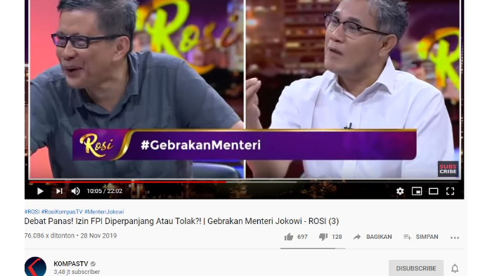 Rocky Gerung Minta Orang Debat FPI Jika Memang Bertentangan, Budiman Sudjatmiko: FPI Bisa Debat?