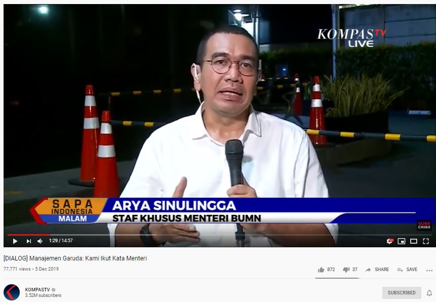 Soal Nama Lain yang Terlibat dalam Kasus Harley, Staf Khusus BUMN Arya Sinulingga: Kita Tunggu Saja