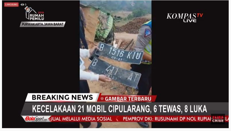 Update Terkini Kecelakaan Beruntun Tol Cipularang, 3 Nomor Pelat Mobil, 1 Orang di Truk Dievakuasi