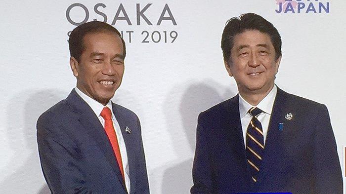 Pertemuan Jokowi dan PM Shinzo Abe Jadi Sorotan Media Televisi Jepang, Punya Durasi Paling Sedikit