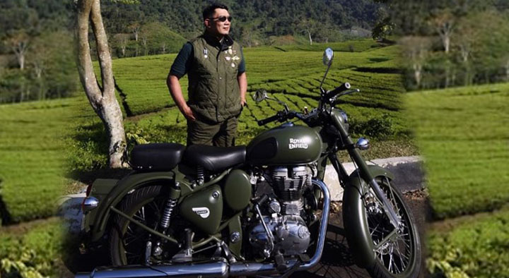 Keliling Naik Royal Enfield Classic, Ini Harga Moge Tunggangan Gubernur Jabar Ridwan Kamil