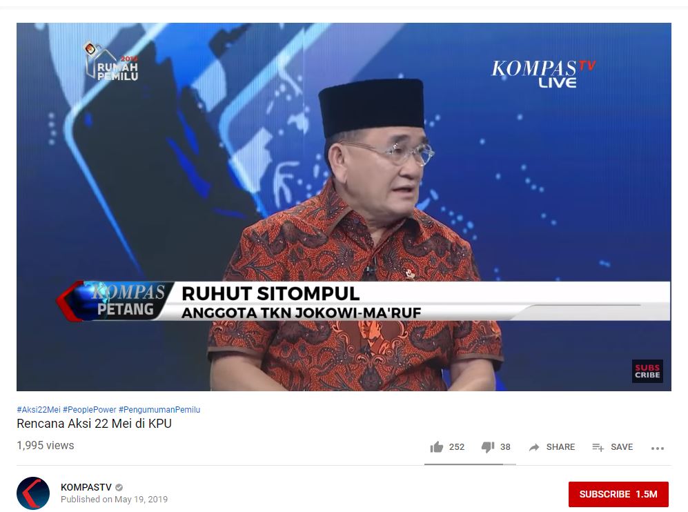 Prabowo Klaim Menang 62% Turun Jadi 54%, Ruhut Sitompul: Gila Hitungan Jam, Kayak Main Sulap Aja