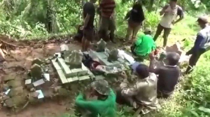Sejumlah Makam Terbongkar bahkan Kain Kafan hingga Kerangka Manusia Bermunculan ke Tanah