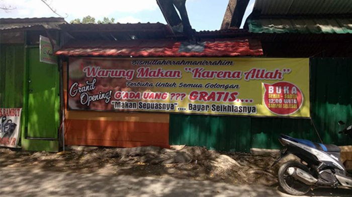 Pria Buka Warung 'Karena Allah' Gratiskan Makanan Setiap Hari, Selama Ramadan Ada saat Sahur