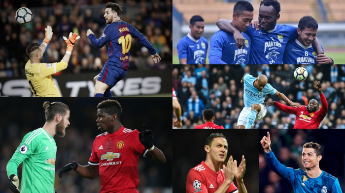 Paul Pogba Tunjuk-tunjuk Muka David De Gea hingga Barcelona Tak Terkalahkan dalam 38 Laga Beruntun