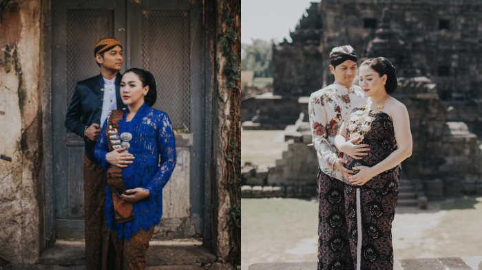 Pakai Sanggul Sendiri, Lihat Deretan Potret Maternity Shoot Vicky Shu Bareng Suami di Jogja